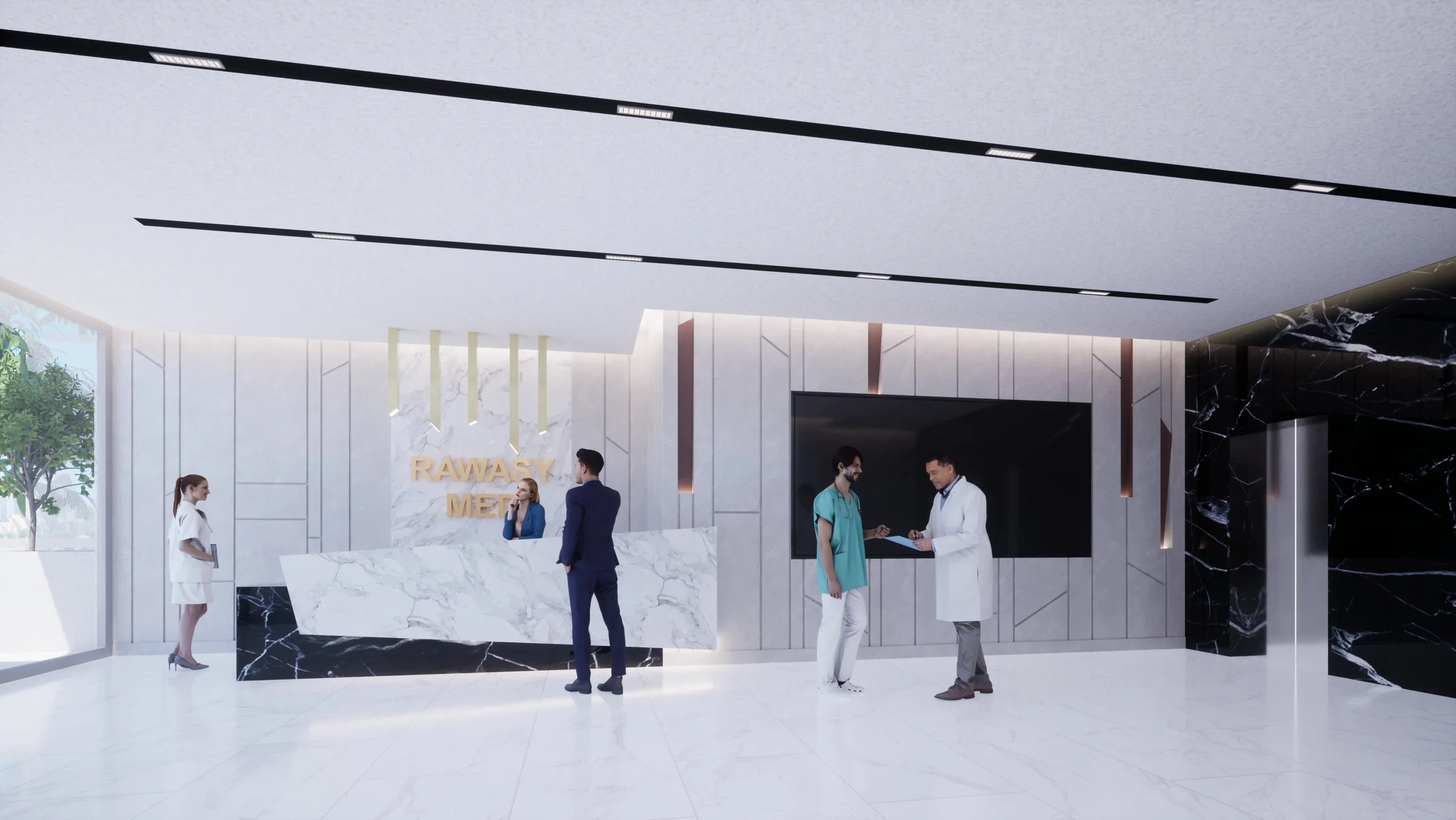 Clinic Lobbies — Calm, legible arrival spaces shaped for care and confidence.